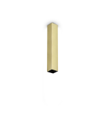 Φωτιστικό Οροφής LOOK PL1 SQUARE D60 H400 Ορείχαλκος Ideal Lux 371511