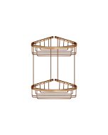 Sanco Shower Baskets Διπλή γωνιακή Θήκη PVD θερμό μπρονζέ γυαλιστερό 00009-PVD-01PL