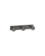 Sanco Bath Robe Hook & Door Stop Τριπλό Άγκιστρο PVD gun metal γυαλιστερό 00683-PVD-05PL