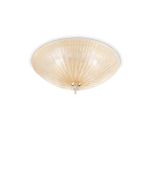 Φωτιστικό Οροφής SHELL PL3 AMBRA Ideal Lux 140179