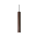 Κρεμαστό Φωτιστικό LOOK SP1 ROUND D60 H400 Καφέ Ideal Lux 170589