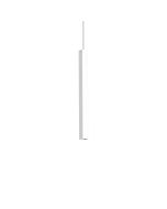 Κρεμαστό Φωτιστικό LOOK LED SP1 SQUARE D30 H400 ON-OFF Λευκό 3000K Ideal Lux 194189