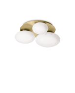 Φωτιστικό Οροφής NINFEA PL3 Ορείχαλκος Ideal Lux 293660