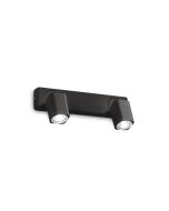 Απλίκα RUDY AP2 SQUARE Μαύρο Ideal Lux 321509