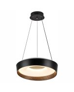 ΠΛΑΦΟΝΙΕΡΑ/ΚΡΕΜΑΣΤΟ LED CCT 28W 3000K | 4000K | 6000K ΜΑΥΡΟ-ΞΥΛΟ Spotlight 3337