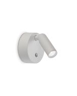Απλίκα BEAN AP ROUND RECHARGEABLE Λευκό Ideal Lux 350233