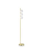 Φωτιστικό Δαπέδου BINOMIO PT3 Ορείχαλκος Ideal Lux 353265