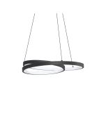 Κρεμαστό Φωτιστικό OZ SP D040 ON-OFF Μαύρο 3000K Ideal Lux 364957