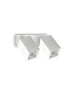 Απλίκα DYNAMITE AP2 SQUARE Λευκό Ideal Lux 371221