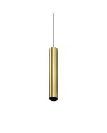 Κρεμαστό Φωτιστικό LOOK SP1 ROUND D40 H250 Ορείχαλκος Ideal Lux 371580