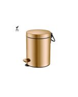 Sanco Waste Bins Χαρτοδοχείο 5 lt Soft Close (AISI 304) PVD θερμό μπρονζέ βουρτσιστό 90605-PVD-01BR