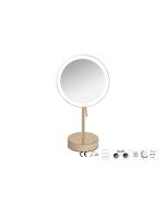 Sanco LED Cosmetic mirrors LED Επικαθήμενος Καθρέπτης μεγεθυντικός x3 Μόκα ματ MRLED-903-M103