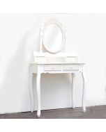 ΜΠΟΥΝΤΟΥΑΡ ΜΕ ΚΑΘΡΕΦΤΗ ΞΥΛΙΝΟ ΛΕΥΚΟ 75x40x140.5cm Eurolamp 750-25033