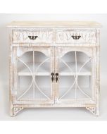 ΜΠΟΥΦΕΣ ΞΥΛΙΝΟΣ ΑΝΤΙΚΕ ΛΕΥΚΟΣ 79.5x31.5x78cm Eurolamp 750-25018