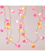ΣΕΙΡΑ, 100 LED 3mm, ΛΕΥΚΕΣ & ΡΟΖ ΥΦΑΣΜΑΤΙΝΕΣ ΜΠΑΛΕΣ Φ2cm, 4.5V ΜΕΤΑΣΧΗΜΑΤΙΣΤΗ, 4 ΕΠΕΚΤΑΣΕΙΣ ΕΩΣ 3 ΣΕΤ, ΔΙΑΦΑΝΟ PVC ΚΑΛΩΔΙΟ, ΘΕΡΜΟ ΛΕΥΚΟ LED ΑΝΑ 5cm, ΠΡΟΕΚΤΑΣΗ ΠΑΡΟΧΗΣ 3m, IP44 Eurolamp 600-11289