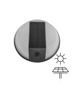 ΑΠΛΙΚΑ ΣΤΡΟΓΓΥΛΗ ΜΕ ΗΛΙΑΚΟ PANEL 5W 500LM 4000Κ IP54 ΜΑΥΡΟ ARTE ILLUMINA Eurolamp 145-20827