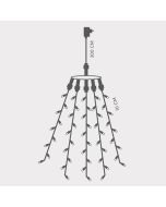 ΧΤΑΠΟΔΙ, 175 LED 3mm, 31V ΜΕΤΑΣΧΗΜΑΤΙΣΤΗ, ΠΡΑΣΙΝΟ PVC ΚΑΛΩΔΙΟ, ΛΕΥΚΟ LED ΑΝΑ 10cm (5 ΣΕΙΡΕΣ x 35 LED), ΠΡΟΕΚΤΑΣΗ ΠΑΡΟΧΗΣ 3m, ΙΡ44 Eurolamp 600-11390