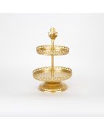 ΟΡΝΤΕΡΒΙΕΡΑ ΜΕΤΑΛΛΙΚΗ ΧΡΥΣΗ 25.5x25.5x40.5cm Eurolamp 754-11019