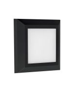 ΦΩΤΙΣΤΙΚΟ ΤΟΙΧΟΥ SLIM LED 3W IP65 230V 3CCT 125X125mm  PRO  ΜΑΥΡΟ ARTE ILLUMINA Eurolamp 145-52085