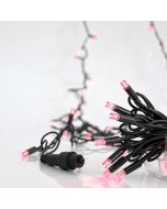 ΣΕΙΡΑ, 100 LED 5mm ΜΕ ΚΑΛΥΜΜΑ, 230V, 3 ΕΠΕΚΤΑΣΕΙΣ ΕΩΣ 9 ΣΕΤ, ΠΡΑΣΙΝΟ ΚΑΟΥΤΣΟΥΚ ΚΑΛΩΔΙΟ, ΡΟΖ LED ANA 10cm, ΠΡΟΕΚΤΑΣΗ ΠΑΡΟΧΗΣ 1.5m, ΙΡ65 Eurolamp 600-11112