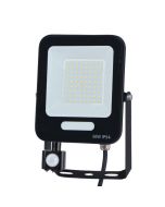 ΠΡΟΒΟΛΕΑΣ LED 50W SMD ΜΕ ΠΕΡΙΣΤΡΕΦΟΜΕΝΟ ΑΝΙΧΝΕΥΤΗ ΚΙΝΗΣΗΣ ΜΑΥΡΟΣ IP54 6500K PLUS Eurolamp 147-69069