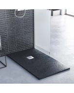 Sanitec A407 Ντουζιέρα Flat Stone Karisto 140×90 | Ανάγλυφη Α407-28-Anthracite