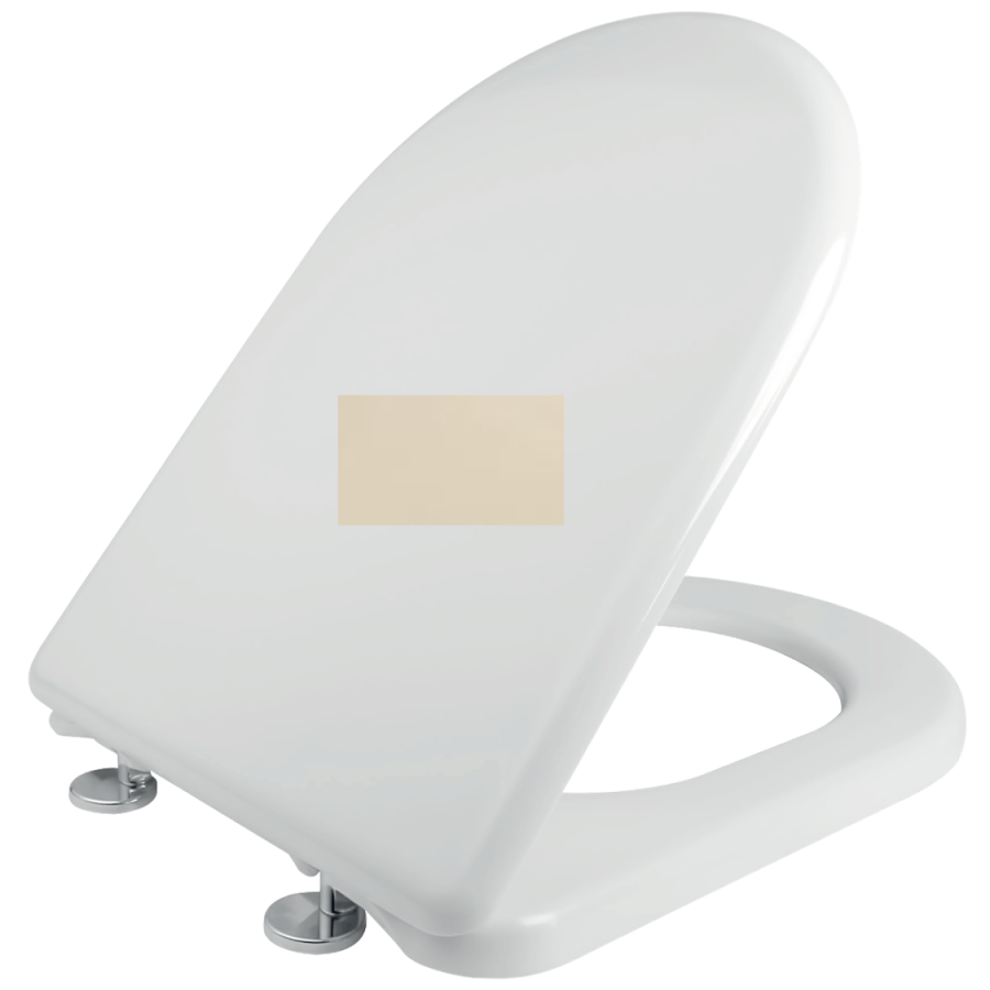 Κάλυμμα Λεκάνης WC B.T Βακελιτικό Κρεμ 41,5-47x35,3cm D Shape, Βεργίνα,Φρύνη,Μαγιόρκα, Αρμονία,Essedra, Alfa, Aveiro Elvit 0016-crem