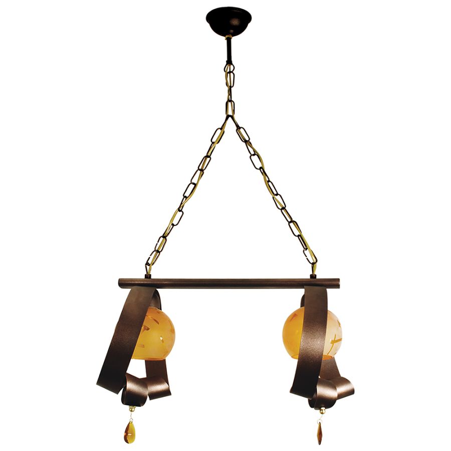 PDA 102-2 2/Φ ΡΑΓΑ  ΣΚΟΥΡΙΑ ΠΟΡΤΟΚΑΛΙ ΓΥΑΛΙ 2ΧΕ27 ARlight 0101113