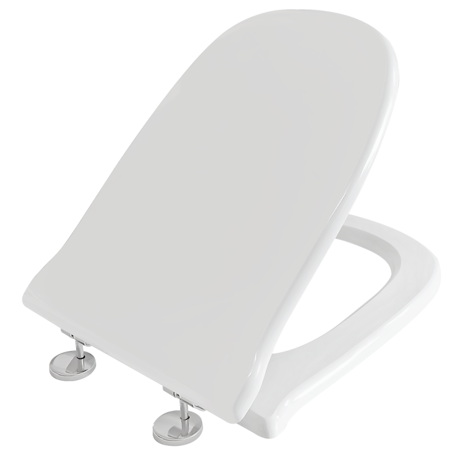 Κάλυμμα Λεκάνης Λευκό Πολυεστερικό για Roca Dama Οπές 13-19εκ. Μ40-44,5 εκ. Π31εκ. Elvit 0150