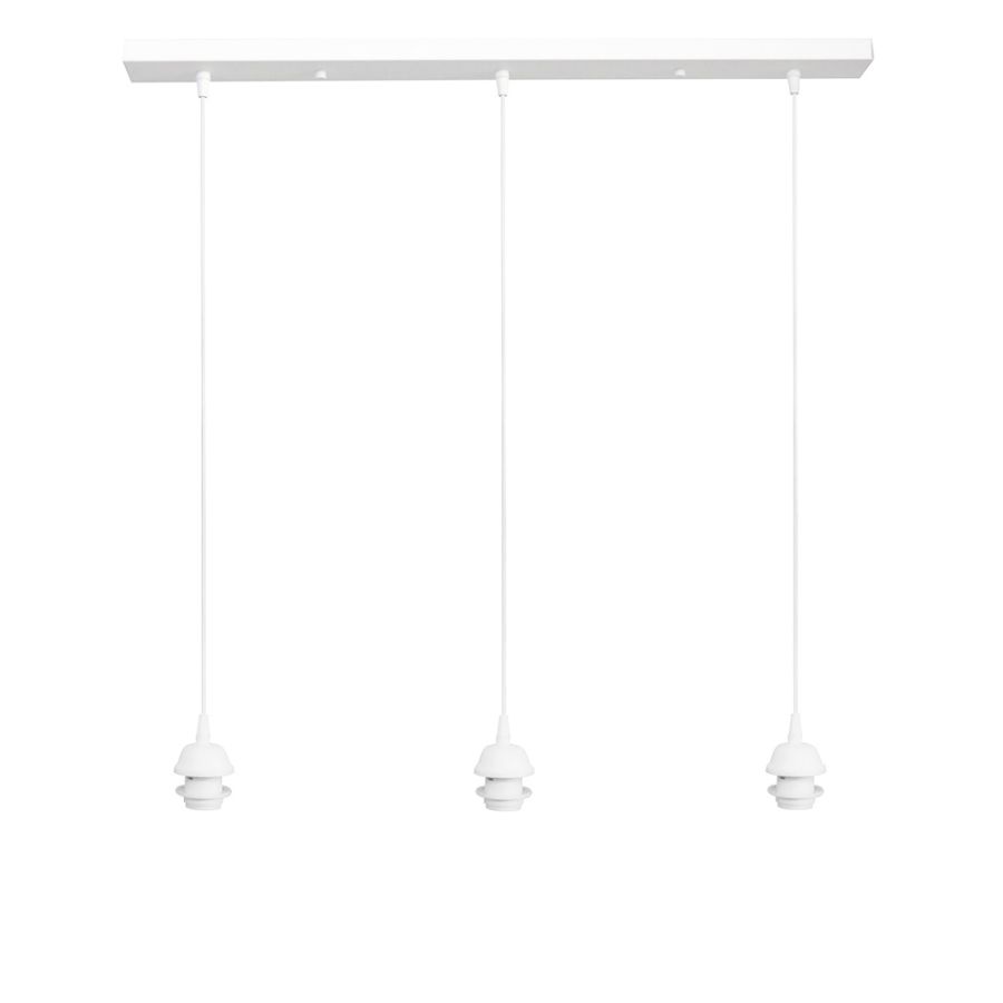 Ράγα φωτιστικού οροφής E/27 RAGA 3L WHITE METAL Heronia 06-0209