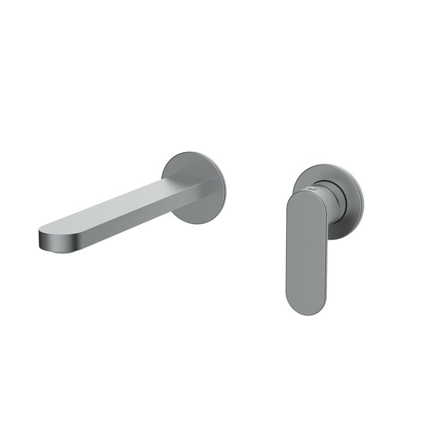 Orabella Aspen Gun metal light - Μπαταρία νιπτήρος, εντοιχισμού 2 οπών 10450