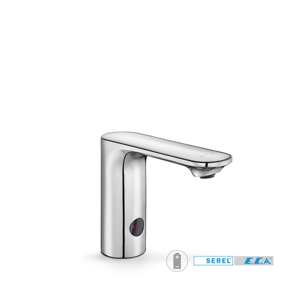 Ηλεκτρονική Κάνουλα Μπαταρίας(Μόνο κρύο), SEREL ECA Chrome 108108038-100