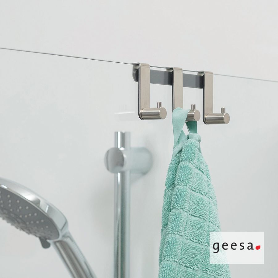 Άγκιστρο πόρτας μπάνιου τριπλό Tiger Geesa Inox 11182-110