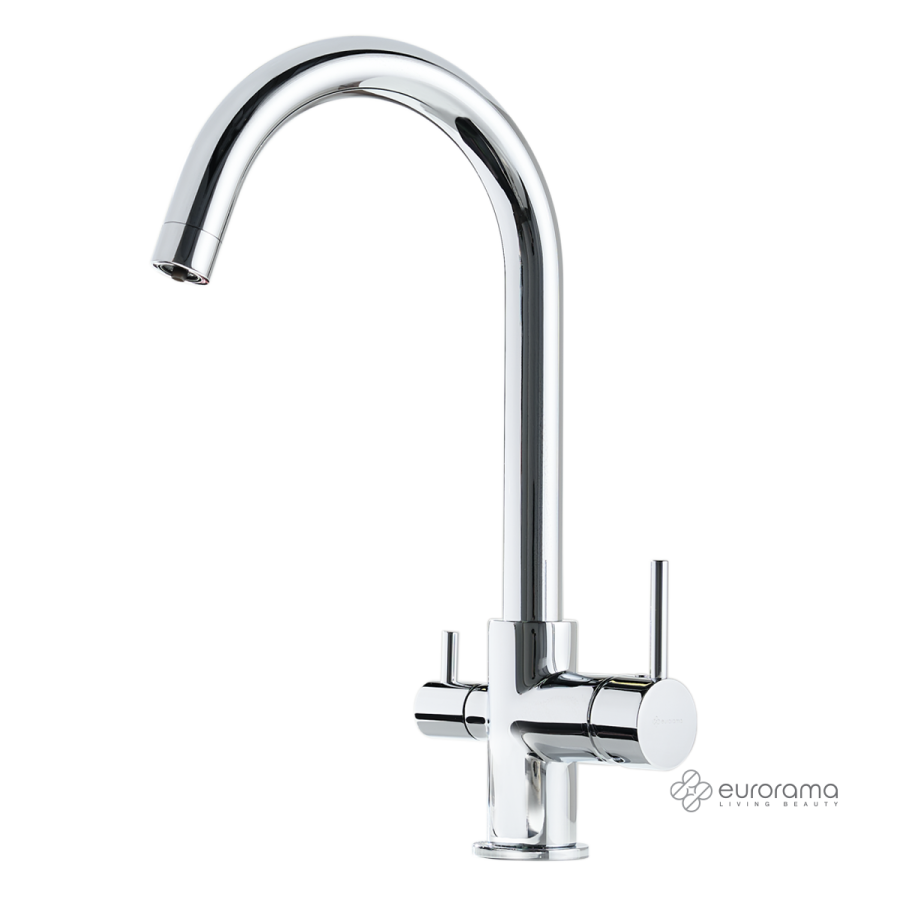 Μπαταρία Νεροχύτη Κουζίνας Filter-tap για Ντεπόζιτο Eurorama Chrome 13535-100