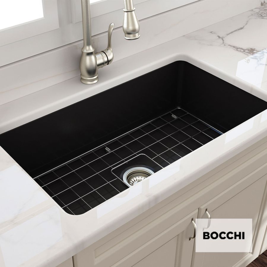 ΝΕΡΟΧΥΤΗΣ ΕΝΘΕΤΟΣ/ΥΠΟΚ/ΝΟΣ 81x48 BOCCHI BLACK MATT 1362-401