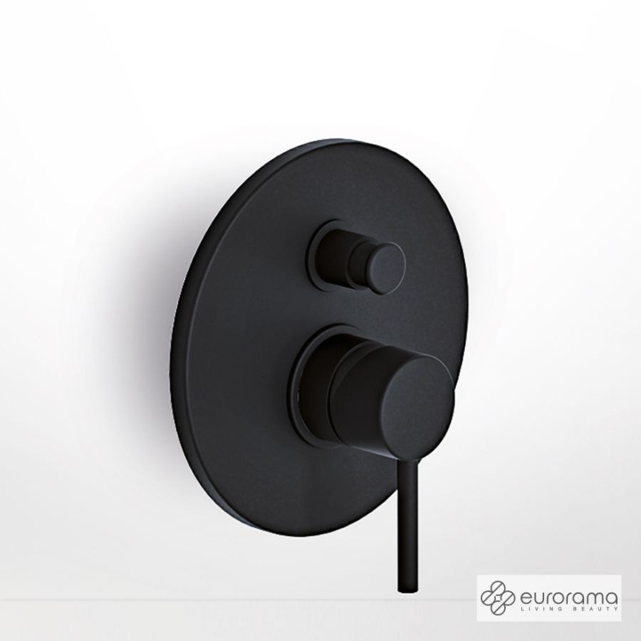 Μίκτης Εντοιχισμού 2 Εξόδων Tonda Eurorama Black Matt 145030-400