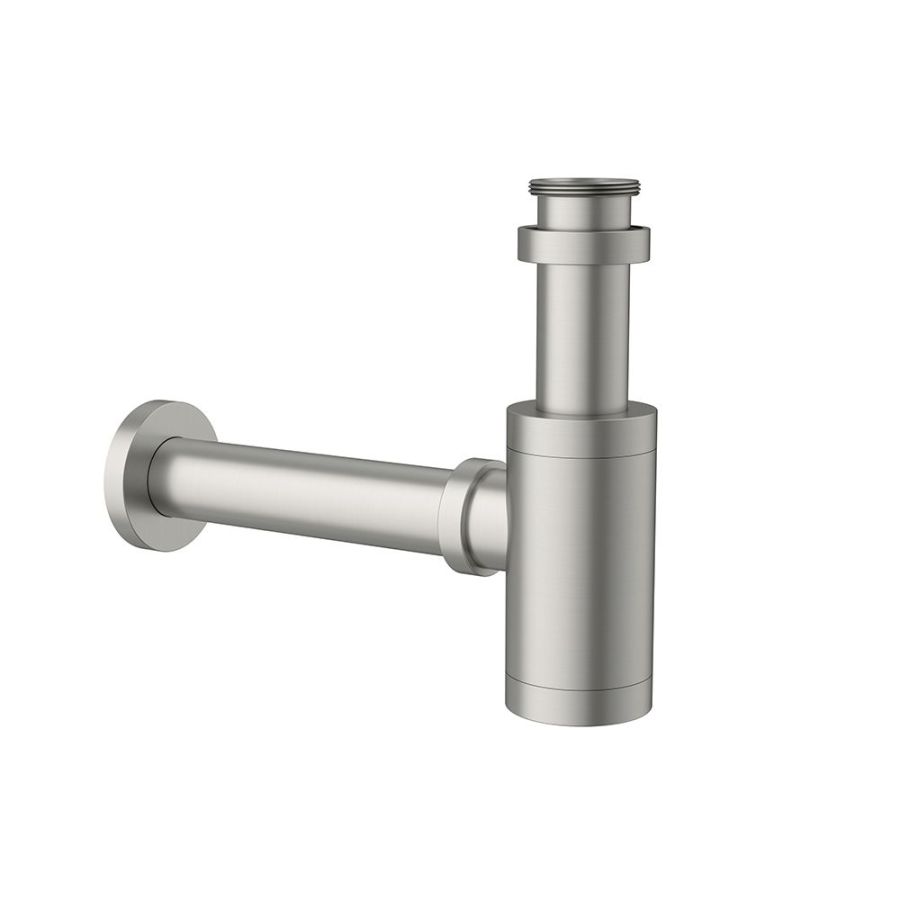 L Shaped Brushed nickel - Σιφώνι νιπτήρος 15229