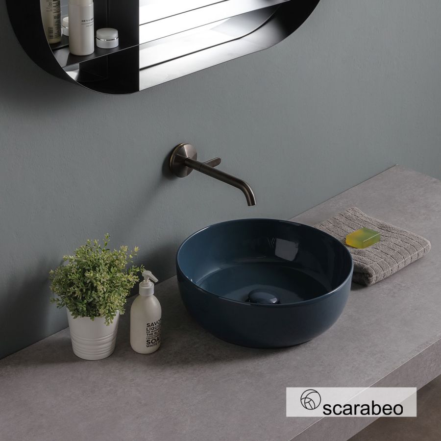 Νιπτήρας Πορσελάνης Glam Φ39 Scarabeo Ocean Glossy 1807-600G