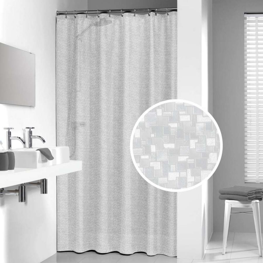 Perle 180x200 transparent κουρτίνα μπάνιου πλαστική Sealskin  210881300