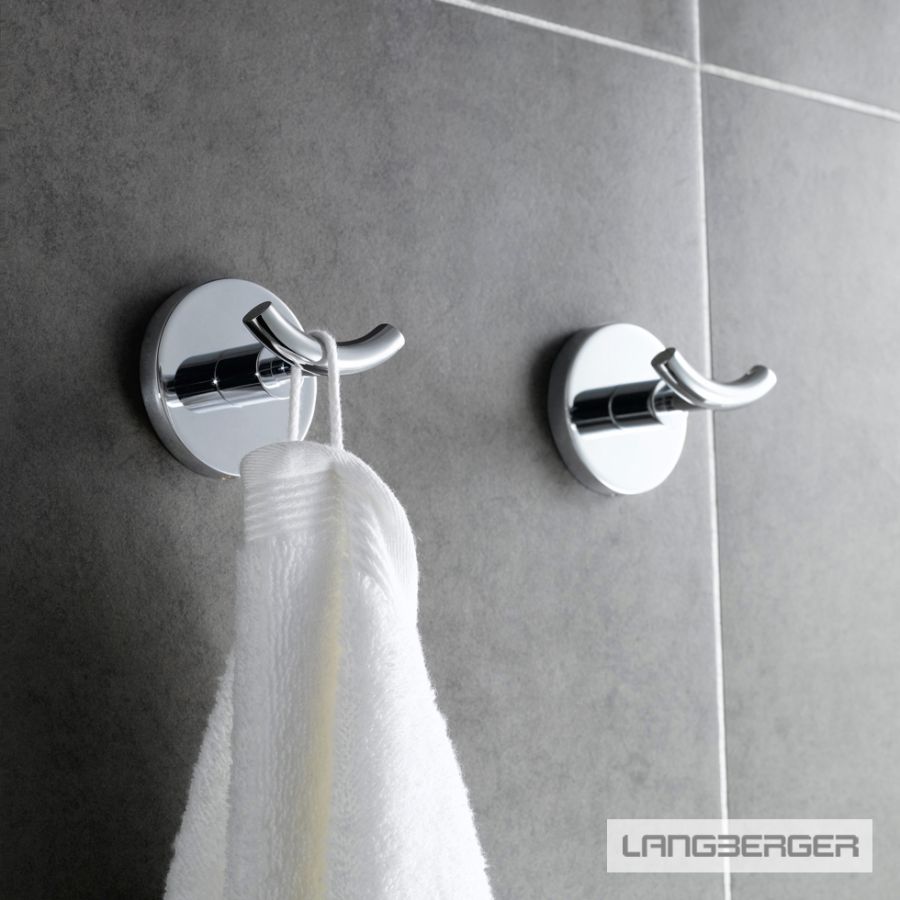 Άγκιστρο μπάνιου διπλό Langberger Chrome 21108-32A