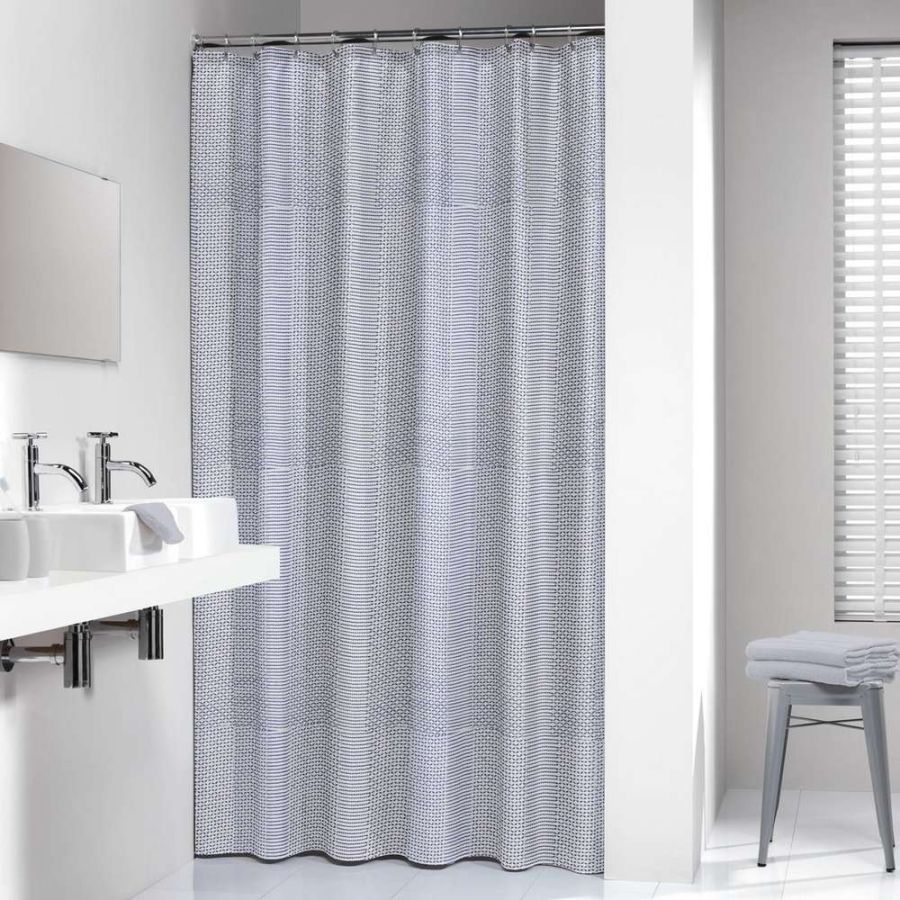 Wave 180x200 blue κουρτίνα μπάνιου υφασμάτινη Sealskin 233711324