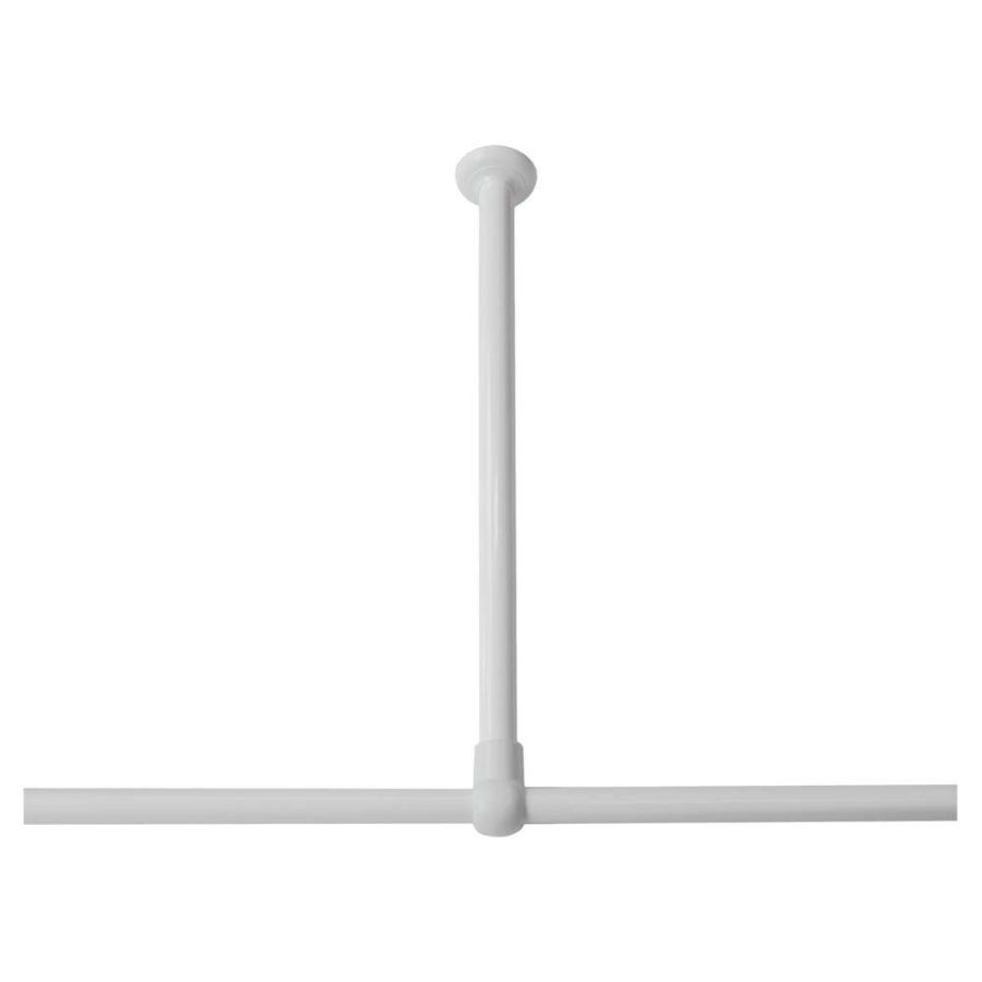 60 Ø 28 mm white στήριγμα οροφής για βραχίονα μπάνιου γωνιακό Sealskin 276668610