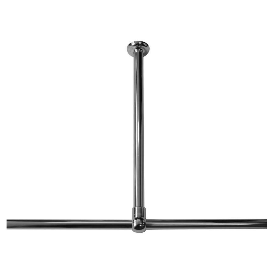 60 Ø 28 mm chrome στήριγμα οροφής για βραχίονα μπάνιου γωνιακό Sealskin 276668618