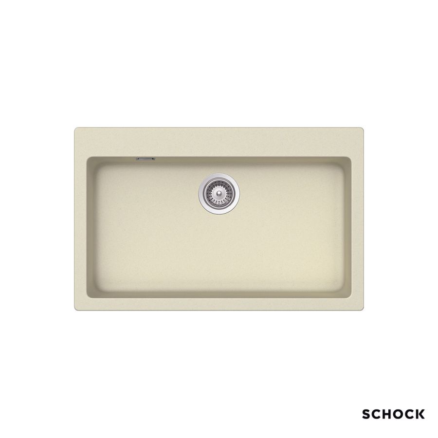 Νεροχύτης Κουζίνας Γρανίτη Manhattan 79x50 Schock Cristalite Vanilla Granite 30080-1321