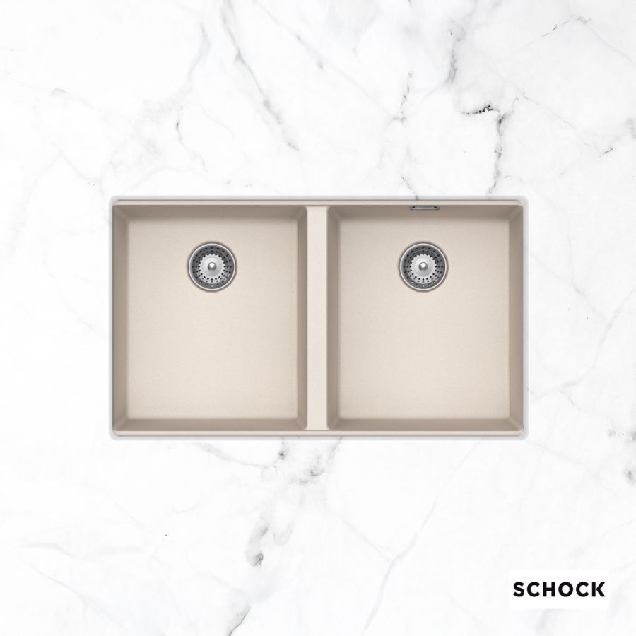 Νεροχύτης Κουζίνας Γρανίτη Manhattan Υποκαθήμενος 75x45,6 Schock Cristalite Everest Granite 30290U-1511