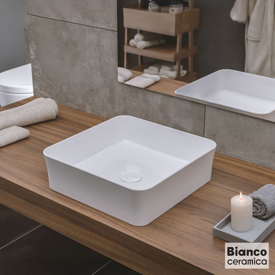 ΝΙΠΤΗΡΑΣ YORK 38,5x38,5 BIANCO CERAMICA WHITE 34770-300