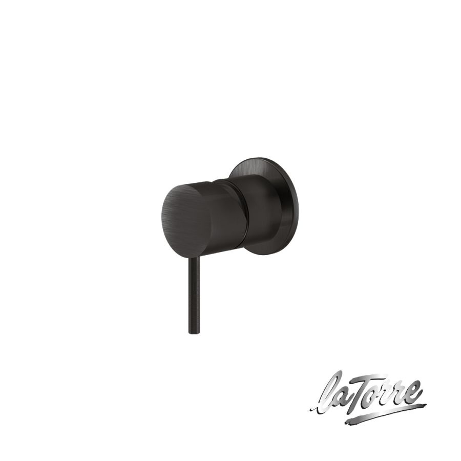 Μίκτης Εντοιχισμού 1 Εξόδου Elle316 La Torre Inox PVD Black Brushed 35300-411