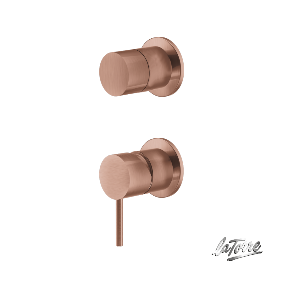 Μίκτης Εντοιχισμού 2 Εξόδων Elle316 La Torre Inox PVD Rose-Gold 35314-811