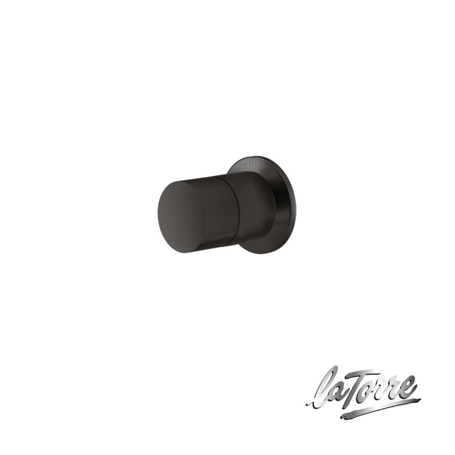 Εκτροπέας 3 εξόδων για εντοιχισμένο σύστημα ντουζιέρας, Elle316 La Torre  PVD Black Brushed 35376-411