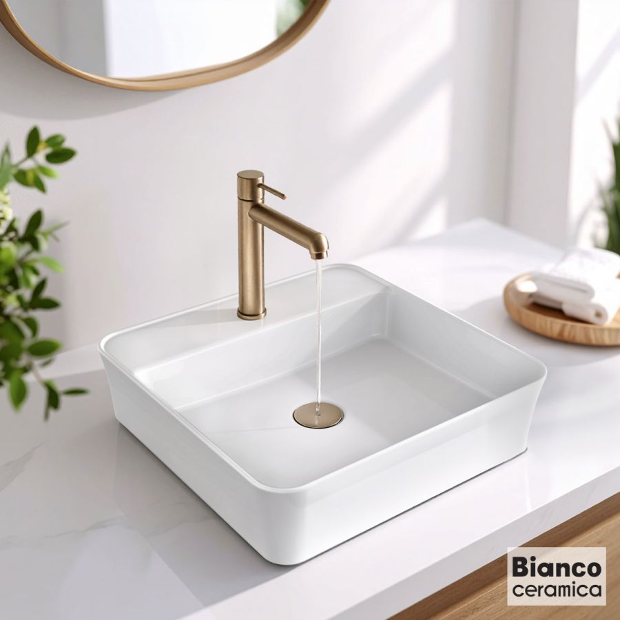 ΝΙΠΤΗΡΑΣ RONA 45x45 BIANCO CERAMICA WHITE 35980-300